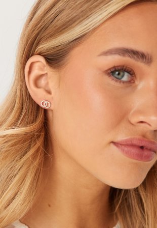 Pilgrim - Jolina Recycled Earrings Gold - Kläder - - Bubbleroom