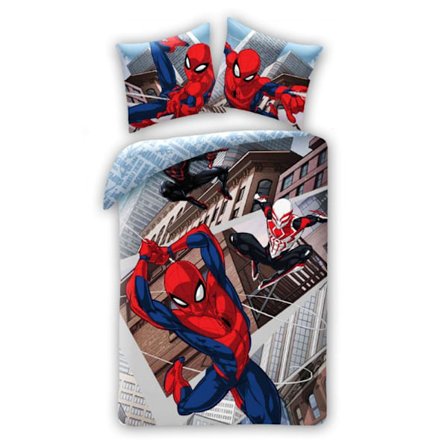 Spider-Man Sängkläder Set 140×200 cm, 70×90 cm - Perfekt för unga superhjältefans!