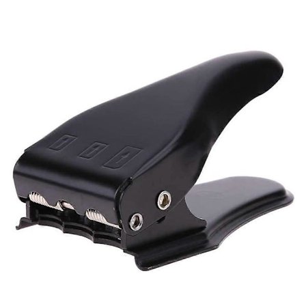 Universal 3 i 1 punch/standard SIM/micro SIM/nano SIM kortkutter til alle SIM-kort fra smartphones/tablets inklusive SIM-adapter [DB]