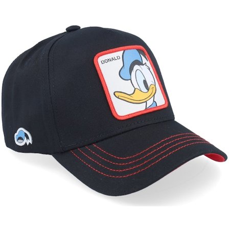 Capslab - Disney Donald Duck Black Trucker Trucker Black Cap - @ Hatstore