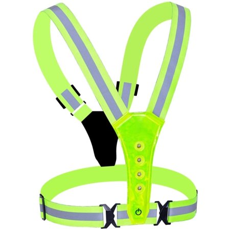 LED Refleksvest / Refleksvest for løping, sykling og trening
