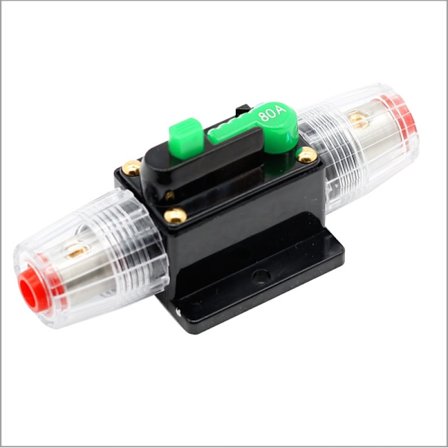 In-Line kretsbryter, 12V-24V DC bilstereo In-Line sikringsholder Inverter med manuell tilbakestilling sikringsholder In-Line kretsbryter Au