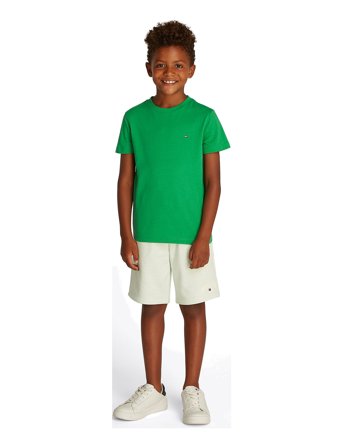 Tommy Hilfiger Essential Cotton Reg Fit Tee Ss - Green - 128