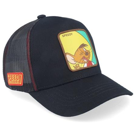 Capslab - Schwarz trucker Cap - Looney Tunes Speedy Gon Black Trucker @ Hatstore