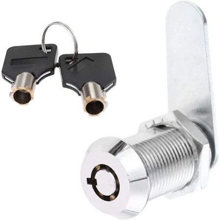 Rörlås i zinklegering för säkerhetslåda, dörrcylinder, brevlåda, verktygslåda, 2 nyckellås