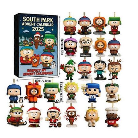 South Park Joulukalenteri Joulukuusen Koriste Akryyliriipus (LGL)