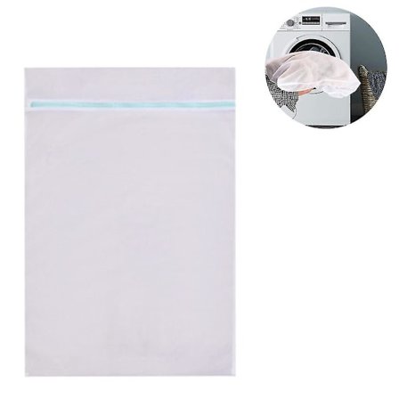 2 st tvättnät för tvättmaskin fint nät tvättnät med dragkedja för fleecetäcke sängkläder gardiner sängkläder