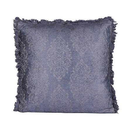 Blå fløjlsbomuldspude 50x50 cm