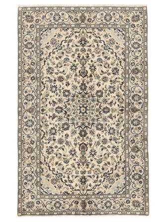 150X241 Tapis Kashan Fine D'orient Beige/Noir (Laine, ) Carpetvista
