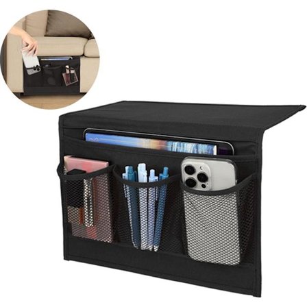 Nattbordlomme - Sengeorganisator - Sofaorganisator - Oppbevaringslomme ved sengen