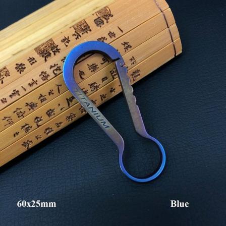 Nyckelringar Nyckelringar Spänne Hänge BLÅ 60X25MM Blue 60x25mm