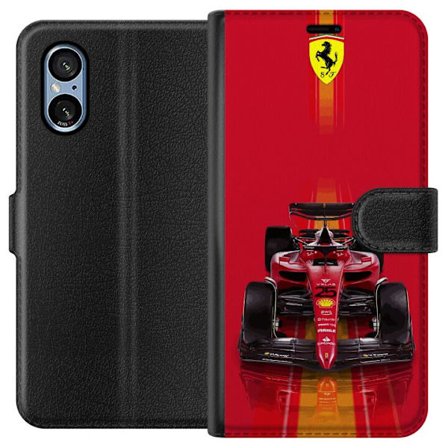 Yhteensopiva Lompakkokotelo Sony Sony Xperia 5 V Ferrari Formula 1 -auto ikonisessa punaisessa muotoilussa urheilullisella tarkkuudella