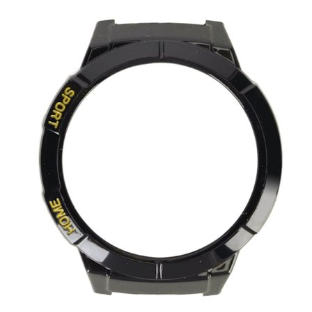 Stöttåligt skyddande skalram Klocka Hårt stötfångarfodral Ersättningstillbehör Passar för GS Smart Watch Svart och Gul