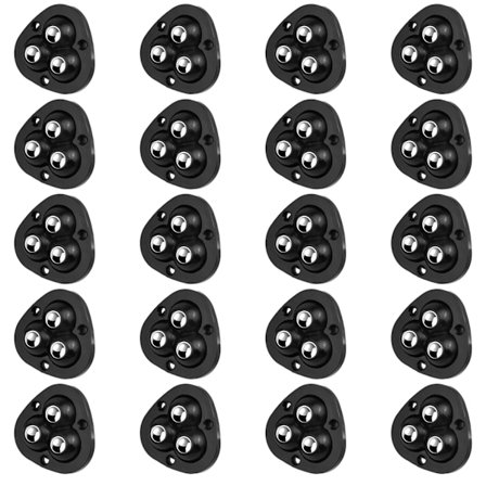 20 stk Små Møbelhjul Selvklebende Svingbare Hjul Mini Transport Hjul 360 Grader Møbler