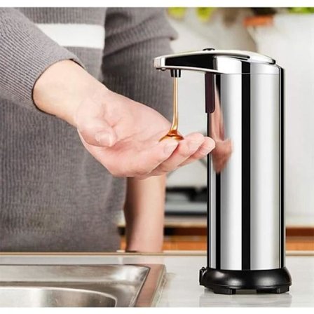 Automatic Soap Dispenser, Touchless Soap Dispenser 250ml Stainless Steel [co]