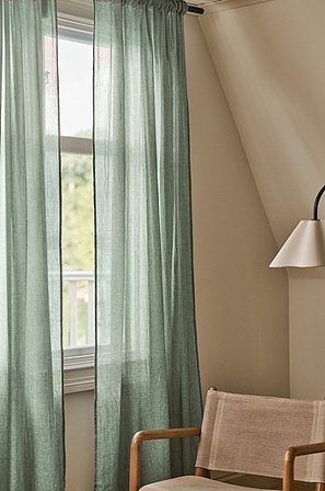 Jotex - Zasłona Wielofunkcyjna 2-szt Ciemnozielony melanż - LAYER - Kup Zasłony na taśmie firmy Jotex