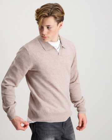 MAGGIORE Cashmere Blend Knit Pike Beige Pullover Jungen - Kids Brand Store