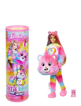 Cutie Reveal Care Bears Doll & Accessories, Series 2 Togetherness Bear With 10 Surprises Toys Dolls & Accessories Dolls Multi/patterned Barbie