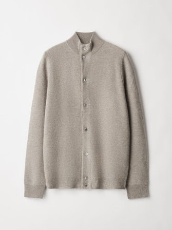 Soft Goat - Men's Waffle Knit Cardigan - Cashmere cardigan - M - Greige