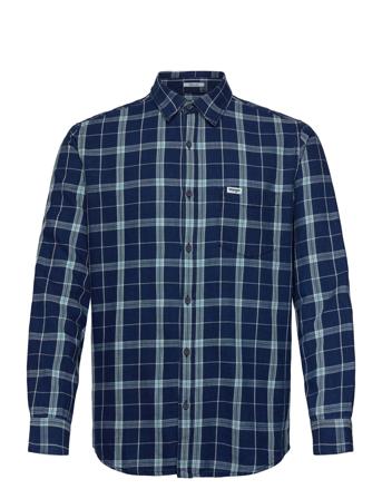 1 Pkt Shirt Tops Shirts Denim Shirts Blue Wrangler