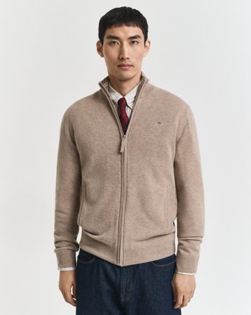 GANT Herren Superfine Lambswool Strickjacke (XL)