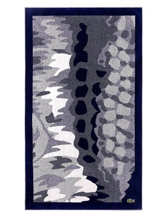 Lacoste Home Lcrocosc Beach Towel - Black - 90X160CM