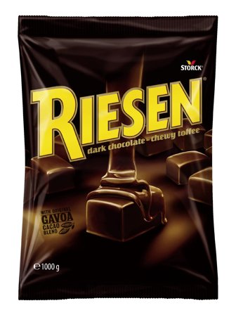 Riesen chocolate toffee in dark chocolate 1.0kg