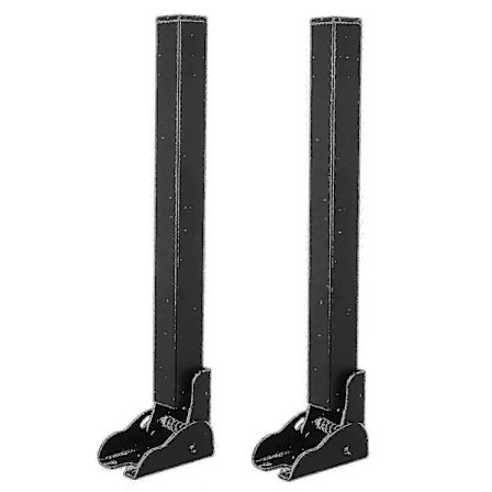 2 stk. sammenklappelige sovesofaben Sovesofaben i kraftigt metal Sammenklappelige ben Balancerende fødder Selvlåsende hængselben Robuste sofaben