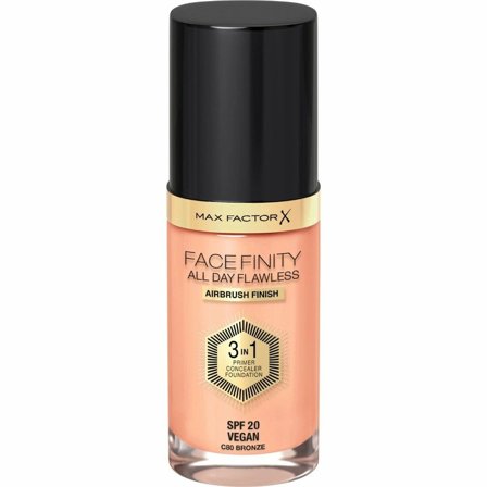 Max Factor Fondotinta Facefinity All Day Flawless 3in1 80 Bronze