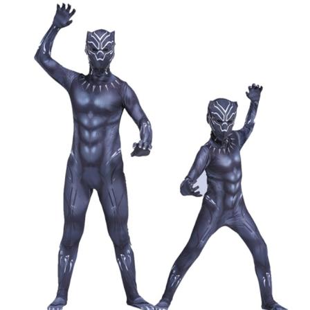 Black Panther Jumpsuit Halloween Performance kostume cm - Perfet 130