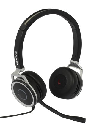 PLUSONIC Business Headset, 15.2P, binaural, USB & 3,5mm Klinke
