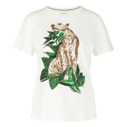 Marc Cain, T-Shirts Wit, Dames, Maat:L,Katoen,print