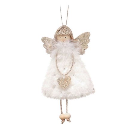 1kpl Enkelityttö Ripustuskoriste Pehmo Joulukoriste Koristeellinen Riipus[HK]