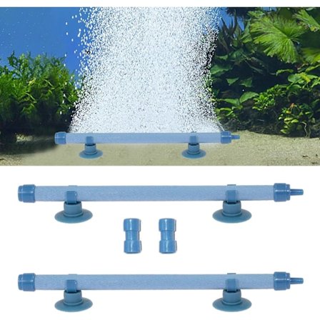 Pieces Akvarium Luftstein Akvarium Luftslange Boblestein Pumpe Tilbehør for Hydroponikk 7 Tommer Blå