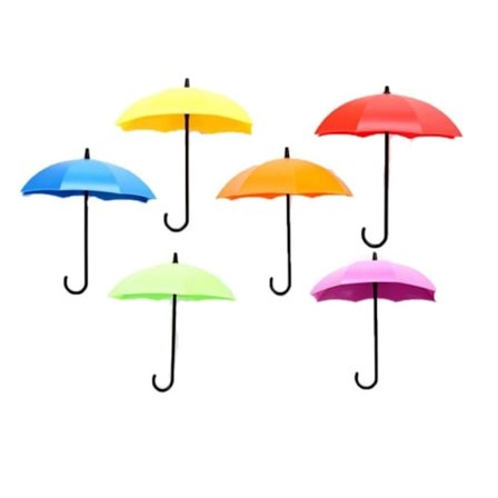 6 stk. - Krok - Veggmontering - Kroker - Nøkkelholder - for nøkler, smykker og andre småting - Dekorative veggkroker - 10*11 cm - plast - Grønn,