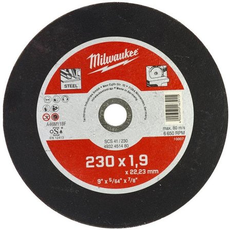 Milwaukee SCS 41 Contractor Kappeskive 230x1,9 mm, Maskintilbehør & forbruk