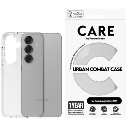 CARE By PanzerGlass Mobilskal till Galaxy S25 Urban Combat - Clear