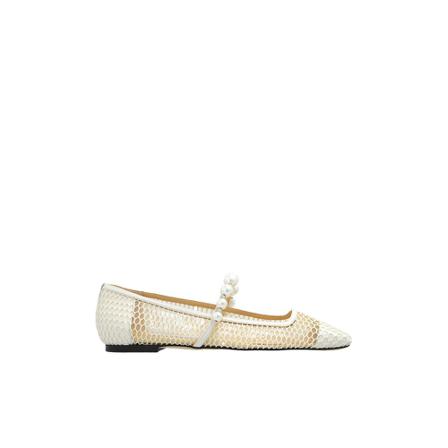 Jimmy Choo, Ade shoes Wit, Dames, Maat:35 EU,leer