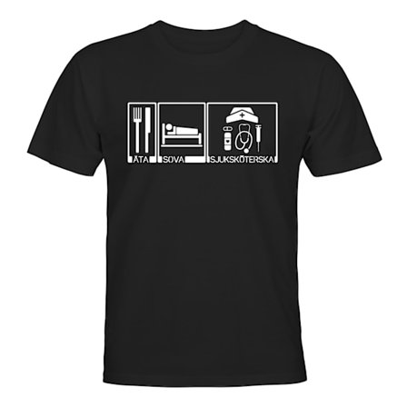 Äta Sova Sjuksköterska - T-SHIRT - HERR