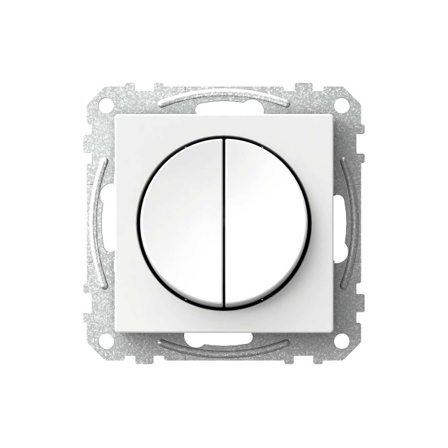 Schneider Electric Exxact Strömbrytare vit, IP20 Dubbeltrapp, Strömbrytare & vägguttag