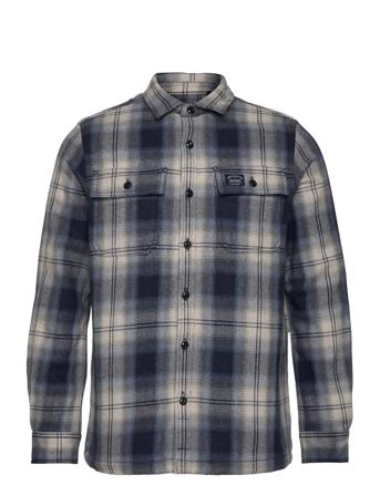 Wool Miller Overshirt Overshirts Marineblå Superdry*Betinget Tilbud