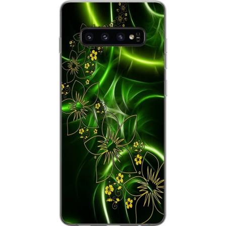 Samsung Galaxy S10 Gjennomsiktig deksel Blomster