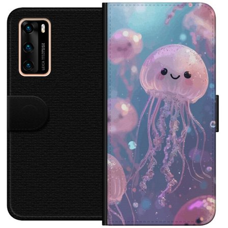 Kompatibelt Lommeboketui til Huawei P40 Magisk glinsende manet i pastell