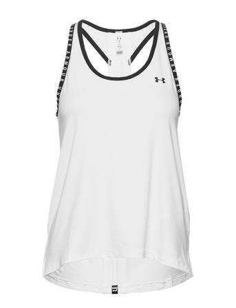 Ua Knockout Tank T-shirts & Tops Sleeveless Hvit Under Armour