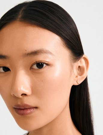 Pilgrim Between Moon Earrings Gold-Plated - Gold - ONE SIZE