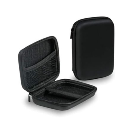 Harddisk kabinet, 1-pak, stødsikker og vandtæt 2,5-tommers harddisk taske, sort Beijiyi