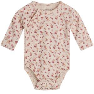 Hust&Claire Wheat Melange Biggi Baby Body 62 cm - All in ones - 62 cm - Beige