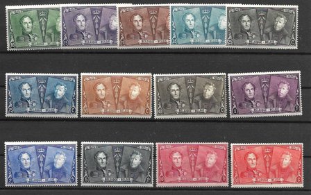 Belgien 1925 - AFA 198-210 - Ubrugt