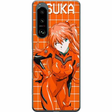 Sony Xperia 5 Iii Genomskinligt Skal Asuka Evangelion