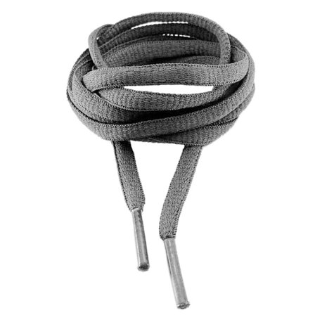 Skosnören - Mörkgrå - Runda - Ovala [140 cm]